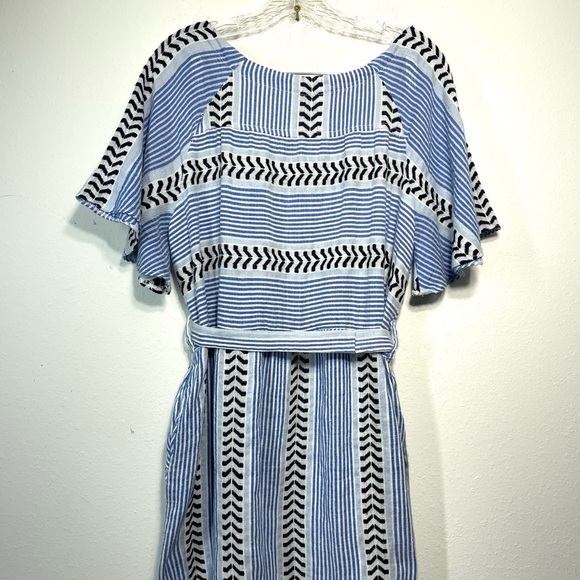 Lemlem Kesiti Butterfly Kaftan In Blue Medium P324 - Picture 6 of 10